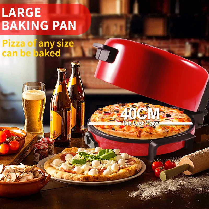 Oven Deep Pan 40Cm round Pizza Maker Oven Electric Portable Pizza Maker