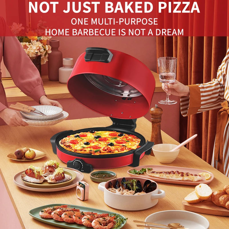 Oven Deep Pan 40Cm round Pizza Maker Oven Electric Portable Pizza Maker